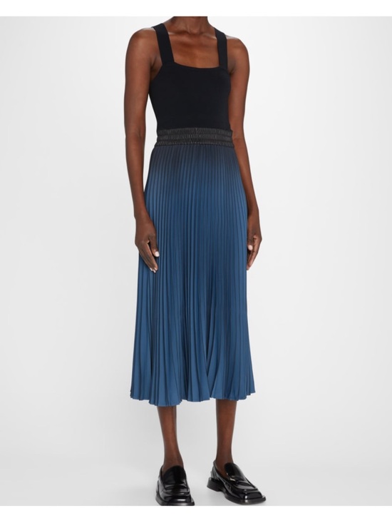 Proenza Schouler Dresses & Skirts - Proenza Schouler Black and blue Pleated Proenza Dress